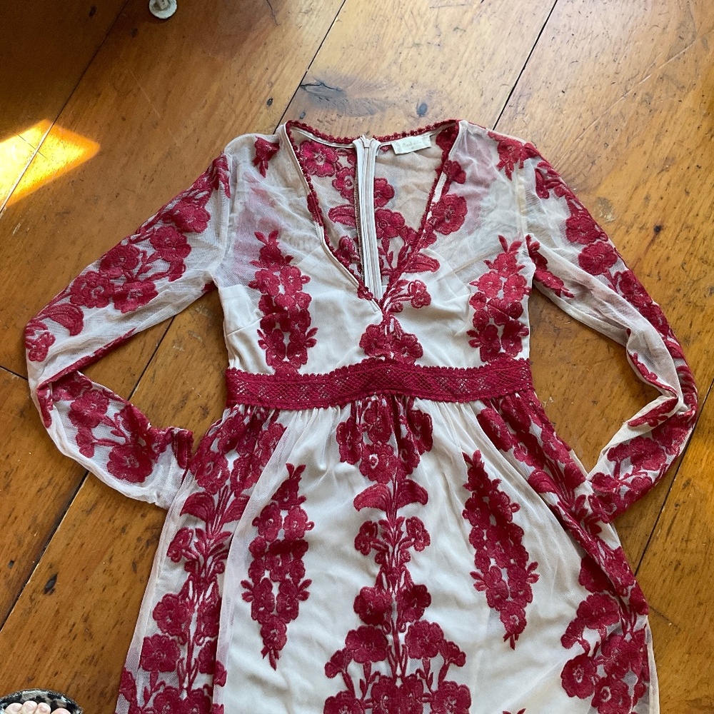 Altar'd State Norrie Maxi Long Sleeve Dress MED - Picture 7 of 8